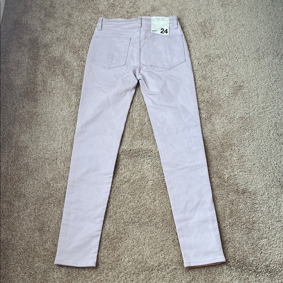 NWT Rag & Bone Peach/Lilac  High Rise Skinny Jeans - Picture 6 of 12